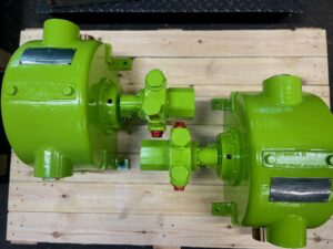 Twin foam concentrate pumps