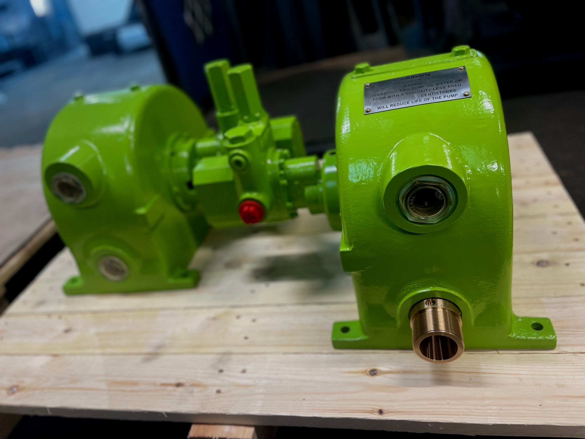 Pelton Wheel Pumps in Green